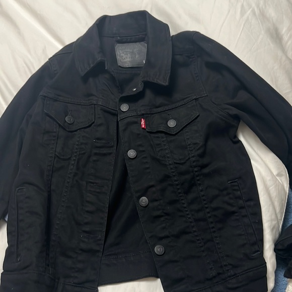 Black denim Levi jean jacket